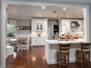 Modern kitchen design with custom cabinets and optimized storage by Carson's Cabinetry in Gainesville FL